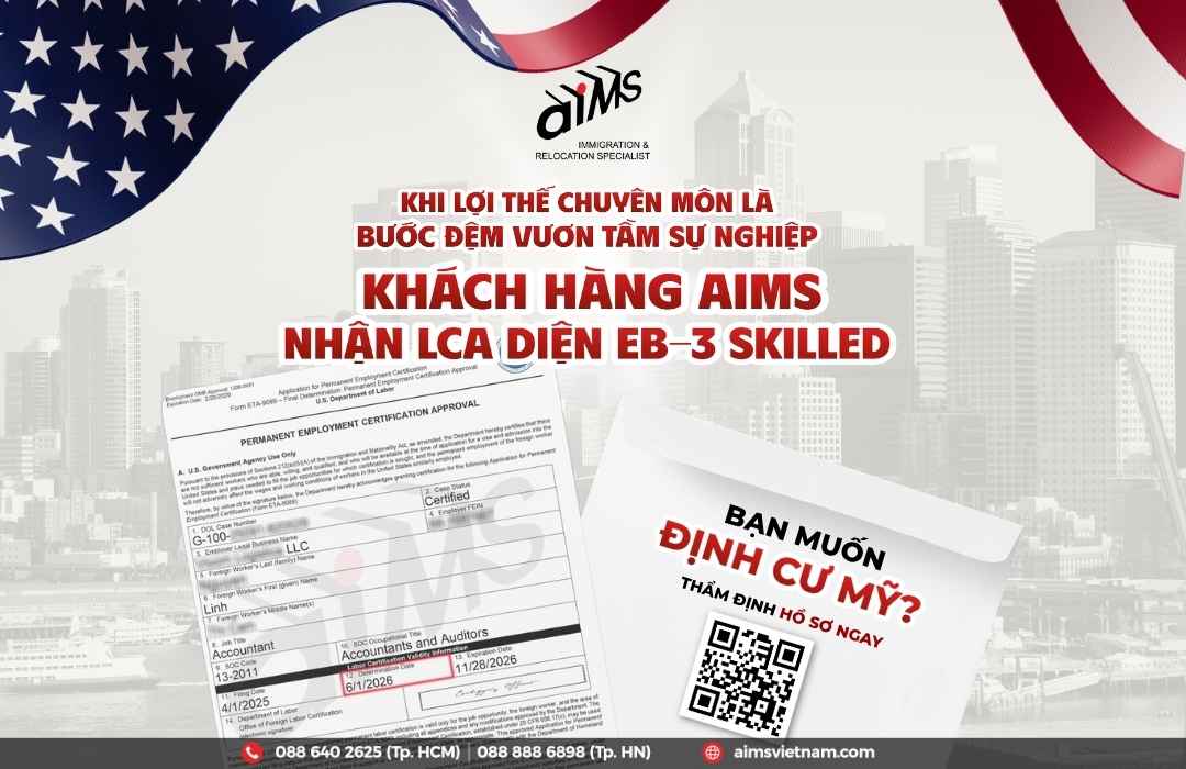 Khách hàng AIMS nhận LCA Ngạch E3