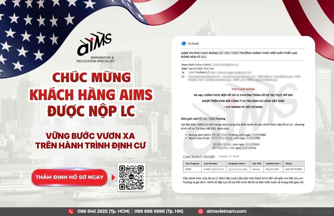 Chúc mừng Khách hàng AIMS nhận chấp thuận LC tháng 6 2026