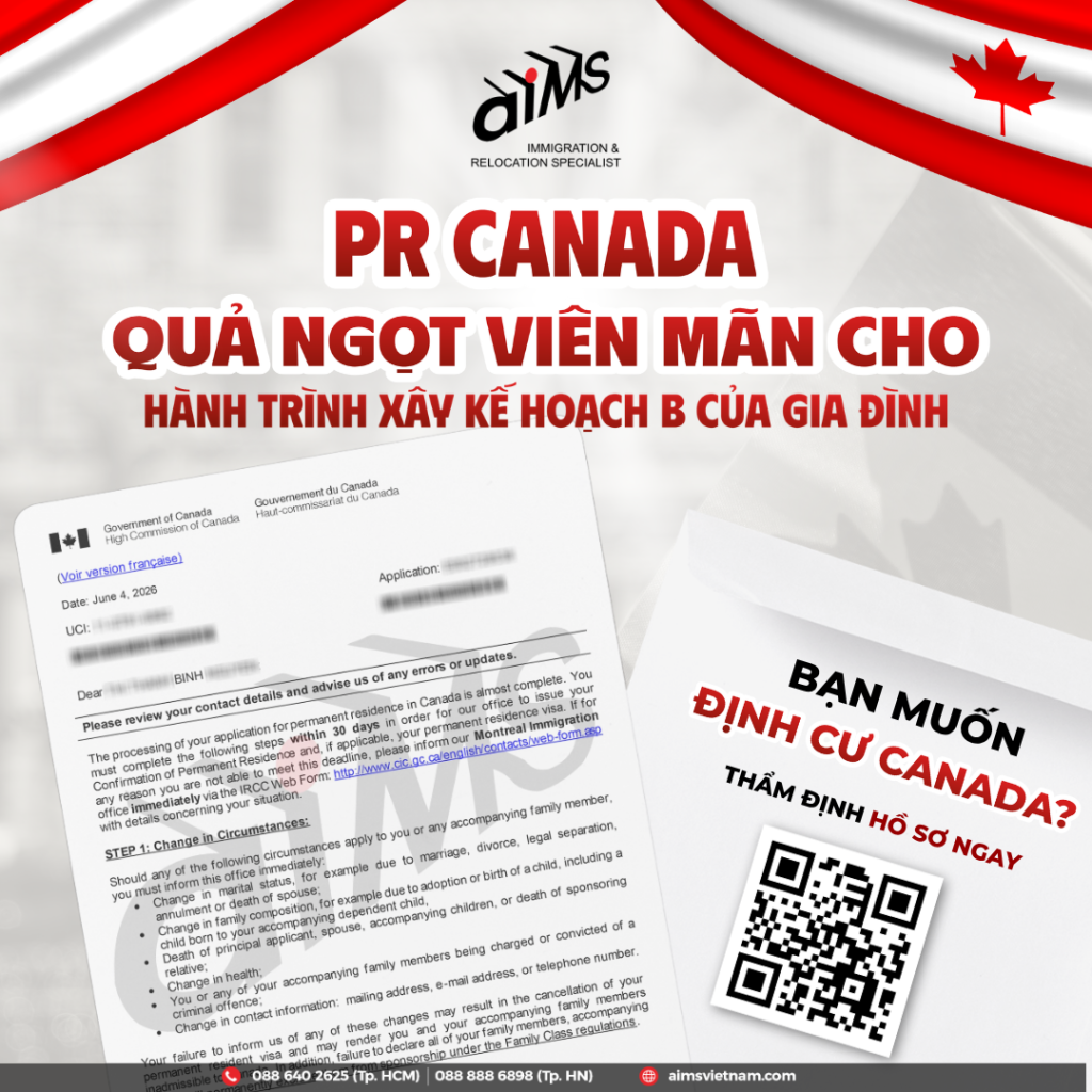 PR CANADA - QUẢ NGỌT VIÊN MÃN CHO HÀNH TRÌNH XÂY KẾ HOẠCH B CỦA GIA ĐÌNH  