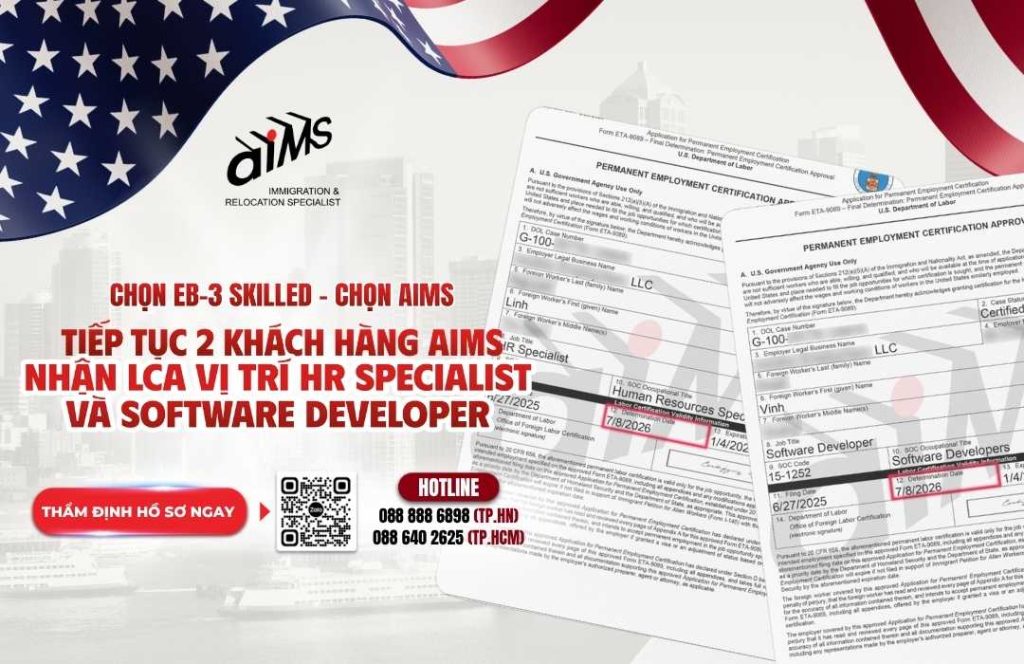 TIẾP TỤC 2 KHÁCH HÀNG CỦA AIMS NHẬN LCA VỊ TRÍ HR SPECIALIST VÀ SOFTWARE DEVELOPER 2 TIẾP TỤC 2 KHÁCH HÀNG AIMS NHẬN LCA VỊ TRÍ HR SPECIALIST VÀ SOFTWARE DEVELOPER THÁNG 7 2026
