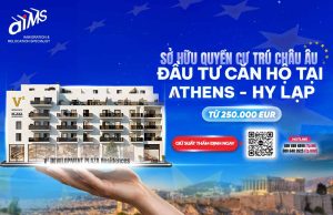 Sở hữu quyền cư trú Châu Âu khi đầu tư căn hộ Athens Hy Lạp từ 250.000 EUR 