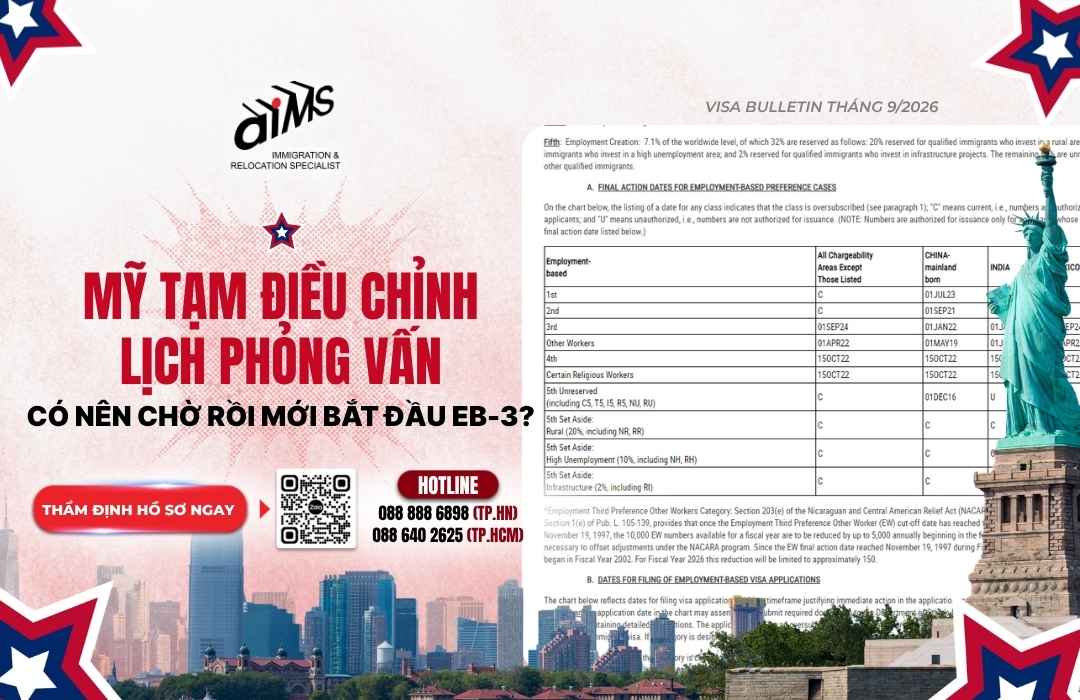 Lịch chiếu khán mới nhất tháng 9/2026 và những điều đương đơn cần chuẩn bị 