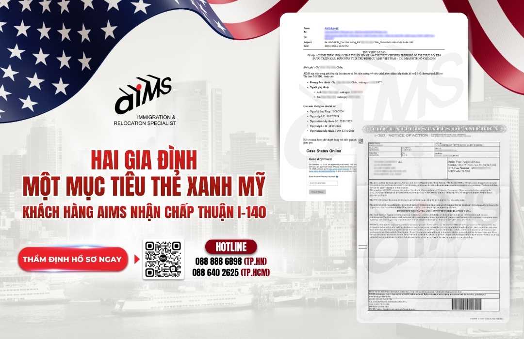 ĐẰNG SAU MỤC TIÊU THẺ XANH MỸ LÀ TƯƠNG LAI CỦA CẢ MỘT GIA ĐÌNH
