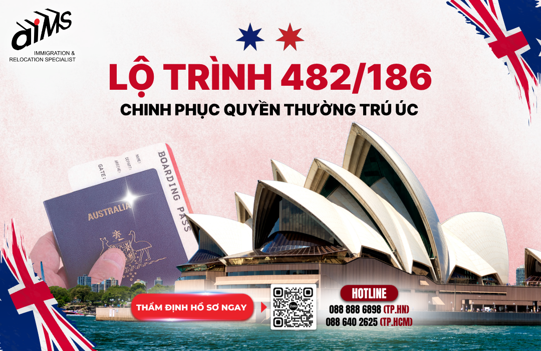Lộ trình từ visa 482 lên 186 để chinh phục quyền thường trú Úc 