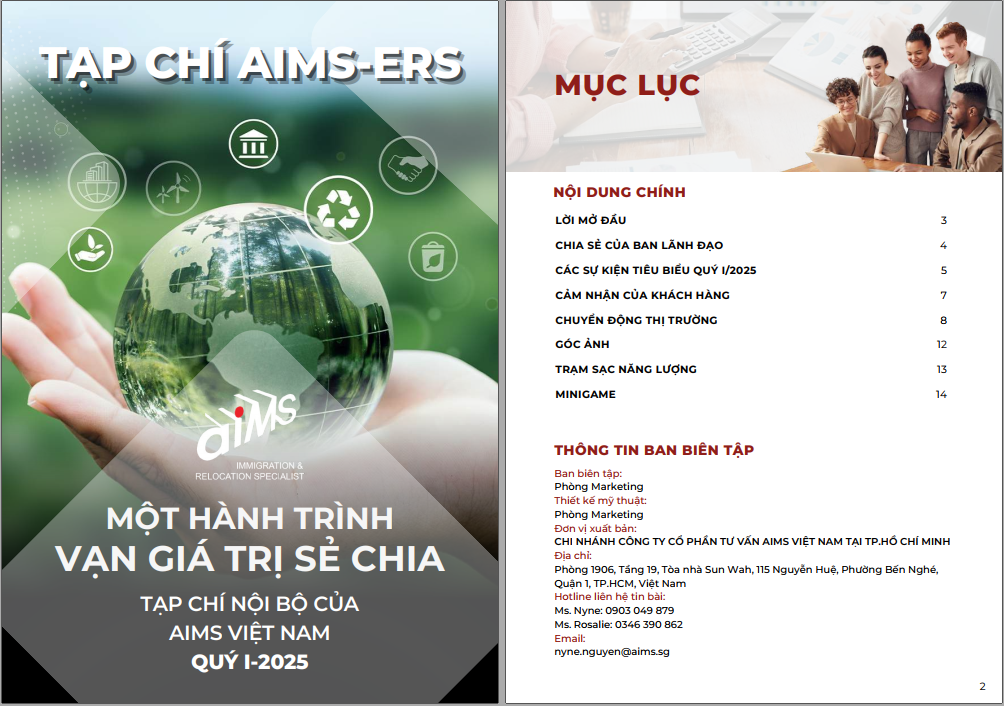 Tạp chí nội bộ AIMS Việt Nam quý 1/2025