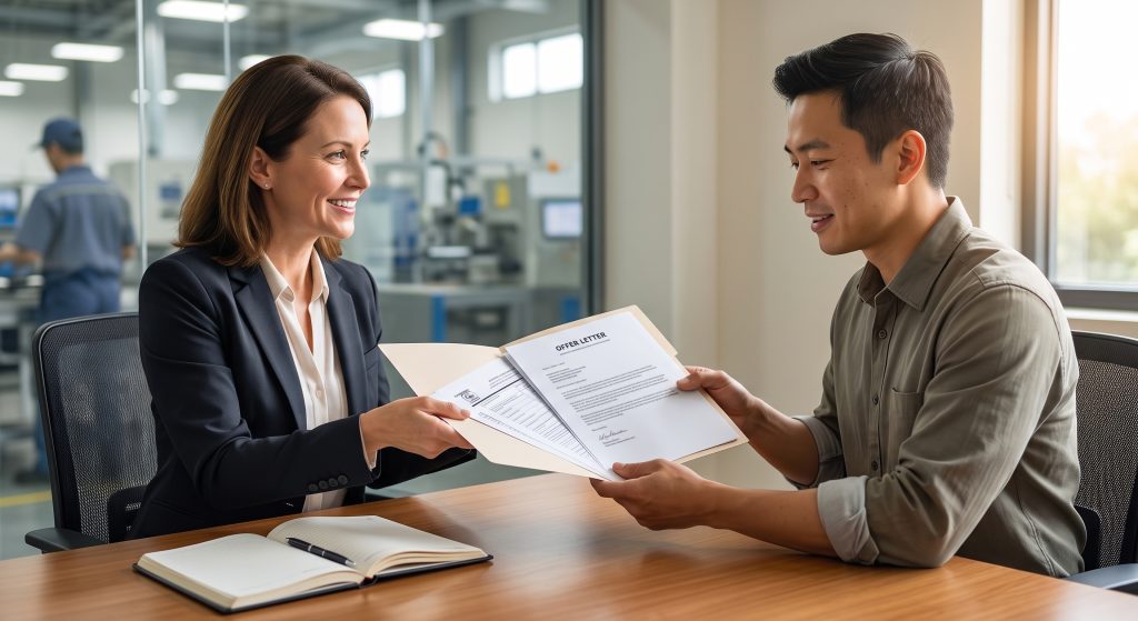 Có thư mời làm việc từ nhà tuyển dụng Mỹ