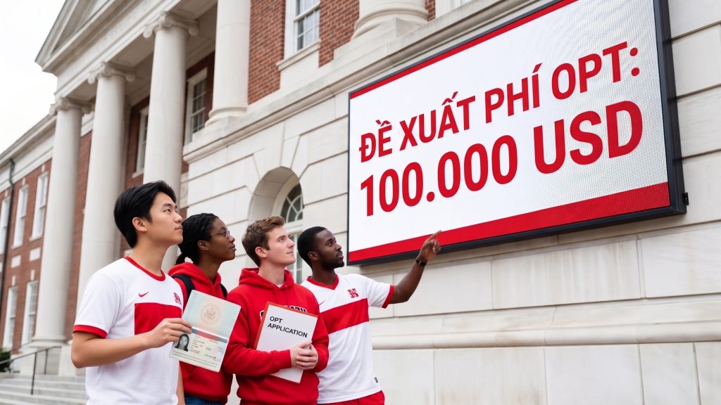 Đề xuất mới của chính quyền Trump về mức phí làm việc du học sinh Mỹ 100.000 USD