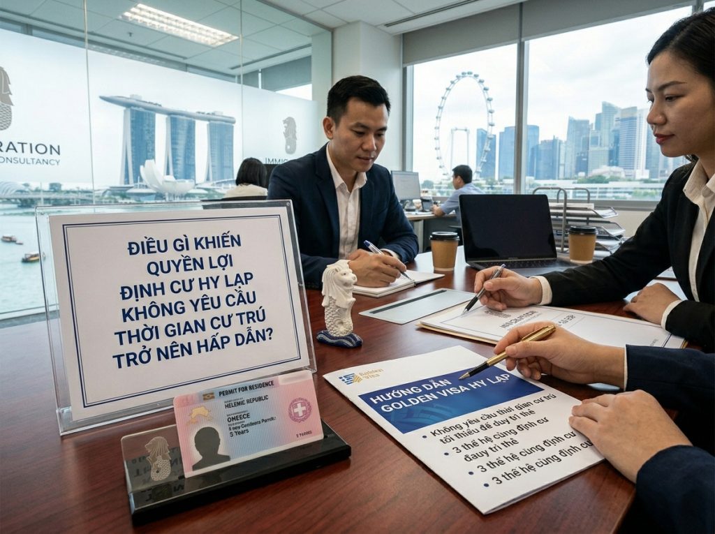 Điều gì khiến quyền lợi định cư Hy Lạp không yêu cầu thời gian cư trú trở nên hấp dẫn