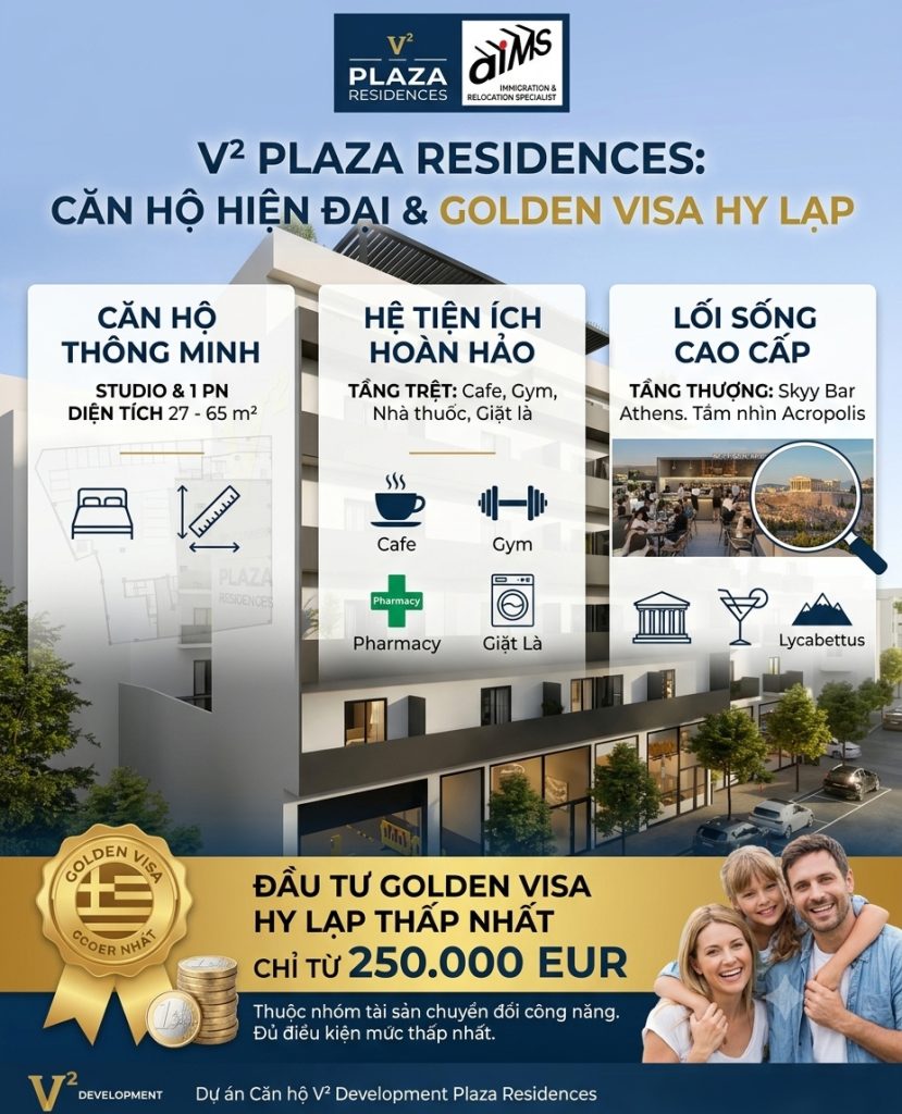 Dự án căn hộ V² Development Plaza Residences tại Kerameikos