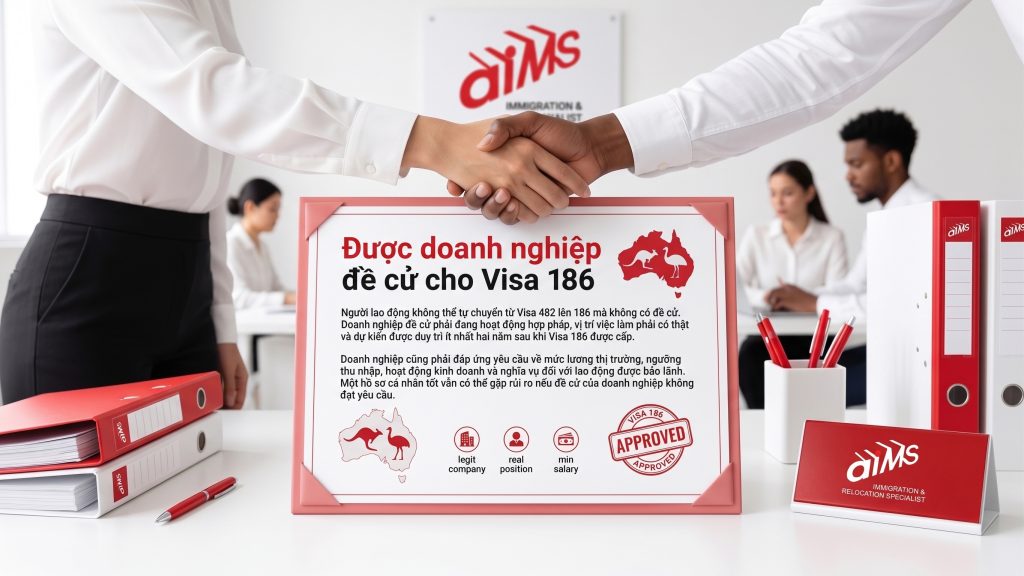 Được doanh nghiệp đề cử cho Visa 186