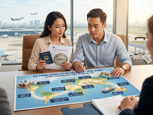 Lộ trình định cư Úc an toàn - hợp pháp đối với người Việt ở ngoài Úc