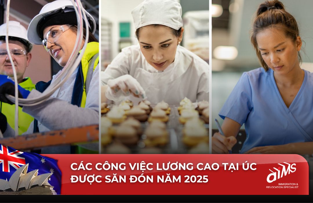 Các việc làm lương cao tại Úc được săn đón năm 2025 