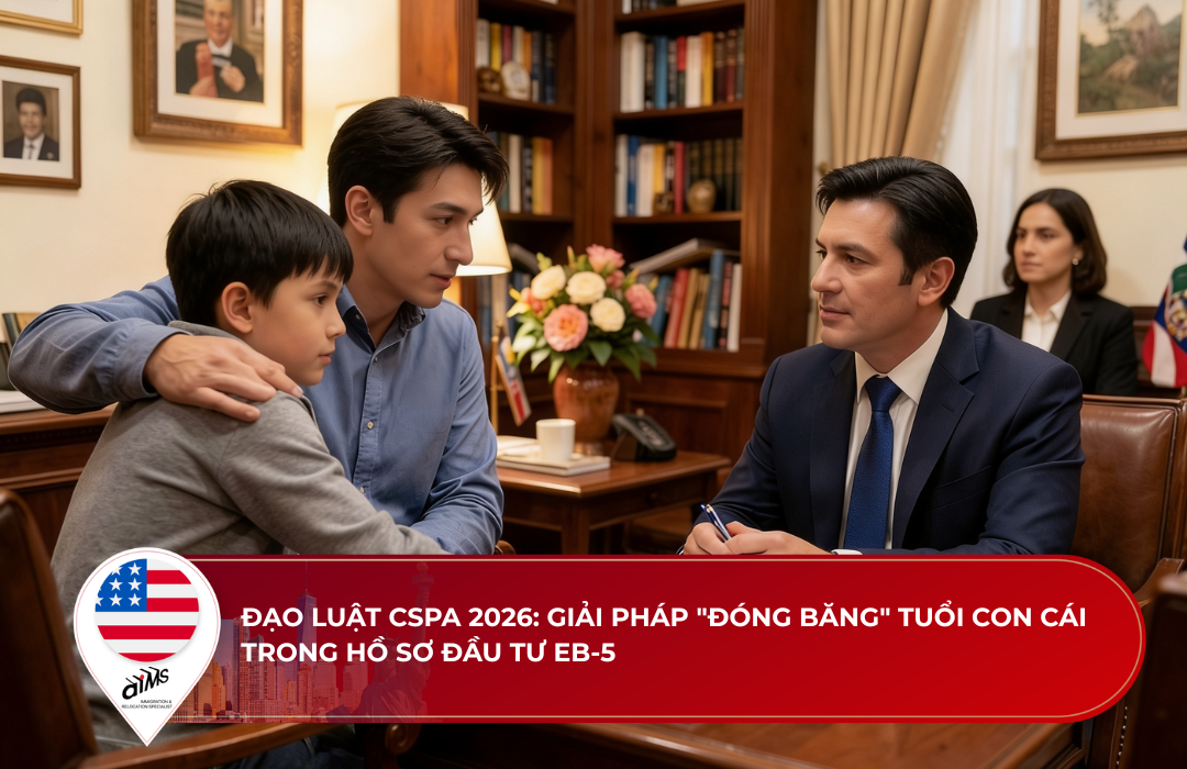 Đạo luật CSPA 2026: Giải pháp "đóng băng" tuổi con cái trong hồ sơ đầu tư EB-5 