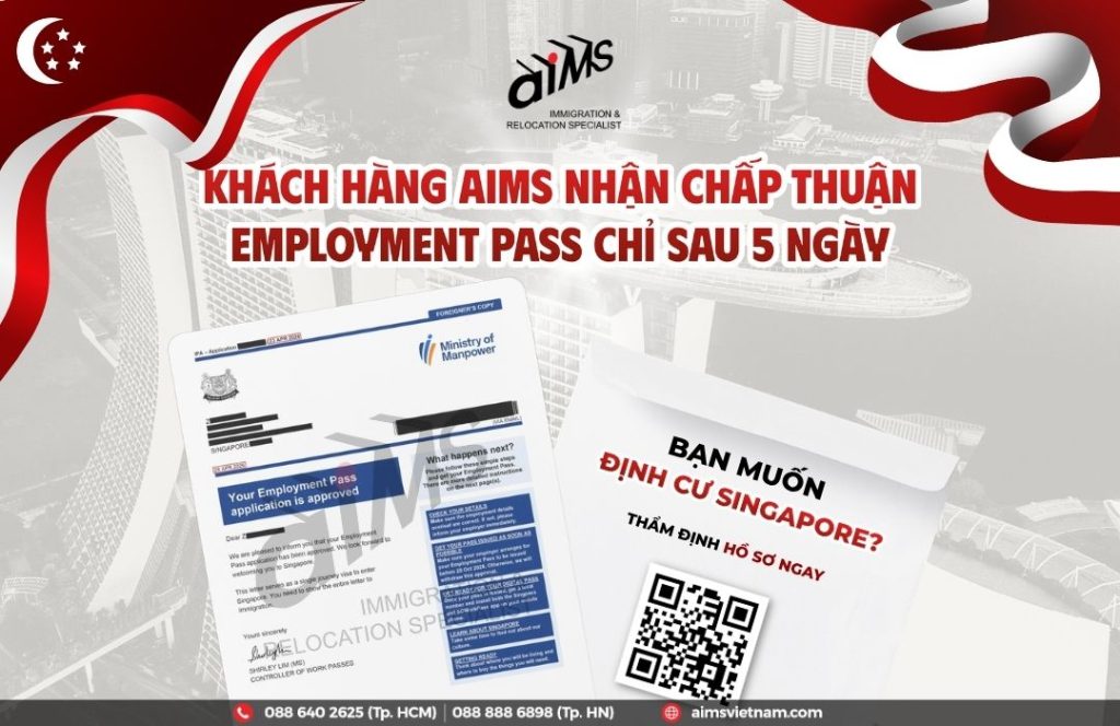 khach hang aims nhan chap thuan employment pass
