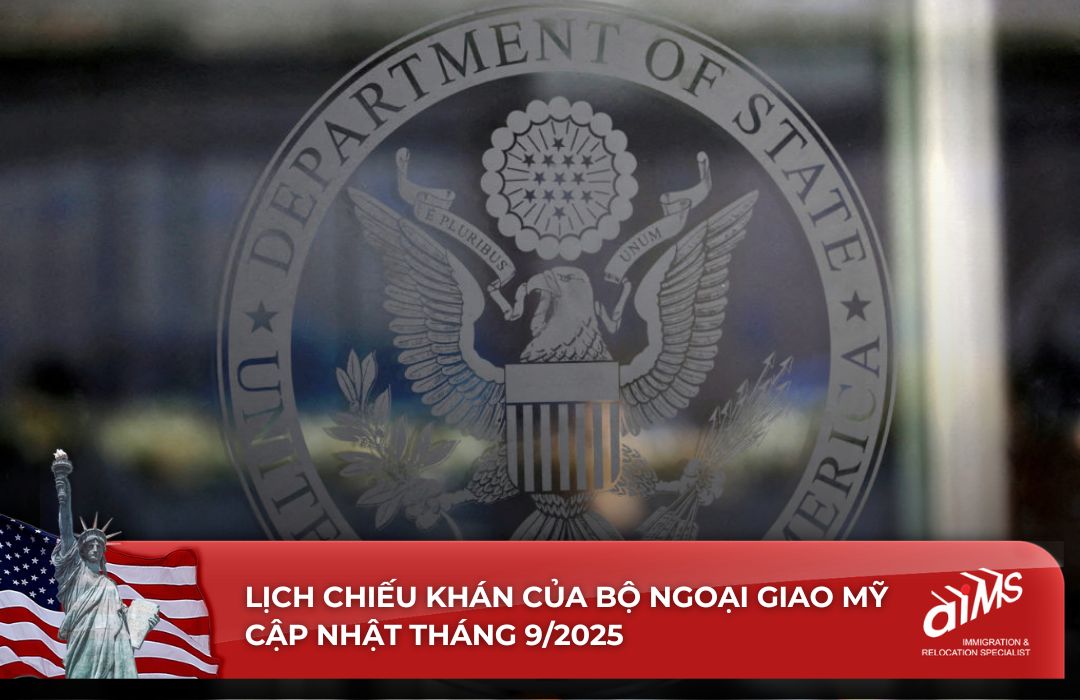 So với lịch tháng 8/2025, lịch chiếu khán tháng 9/2025 đứng yên ở hầu hết các diện.
