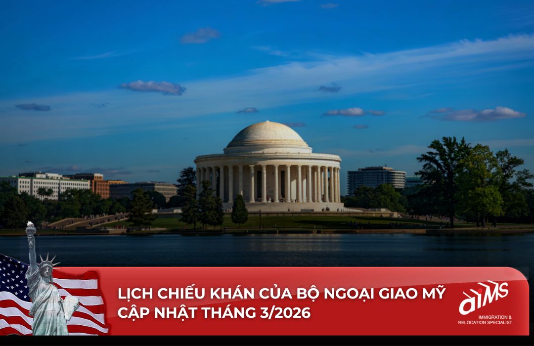 So với lịch tháng 2/2026, lịch chiếu khán tháng 3/2026 ghi nhận diện việc làm Visa EB-3 nhánh chuyên gia, lao động tay nghề cao có sự chuyển biến tích cực.